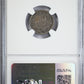 1877 ZS S Mexico 10C Centavos NGC VF20 Reverse Slab