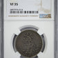 1886 GO R Mexico 50C Centavos NGC VF35 Obverse Slab