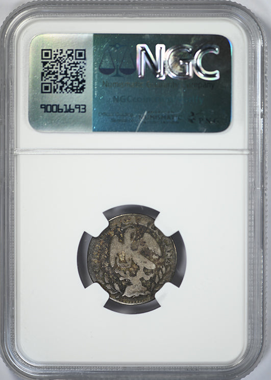 1827 GO MJ Mexico Real NGC G4 Reverse Slab