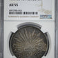 1895 GO RS Mexico 8R Reales NGC AU55 Obverse Slab