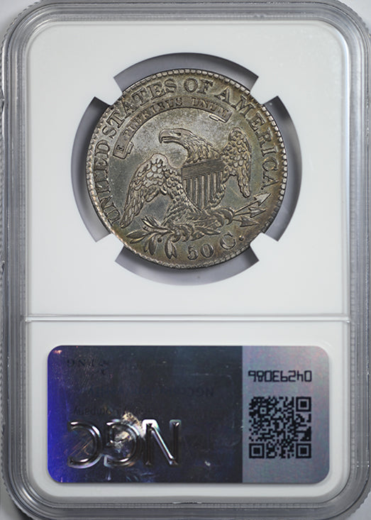 1828 Capped Bust Half Dollar 50C NGC XF45 CAC - TONED! Reverse Slab