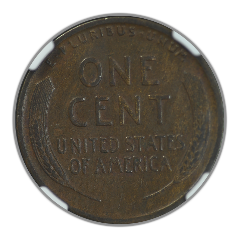 1922 No D Lincoln Wheat Cent 1C NGC VF20BN CAC - Strong Reverse