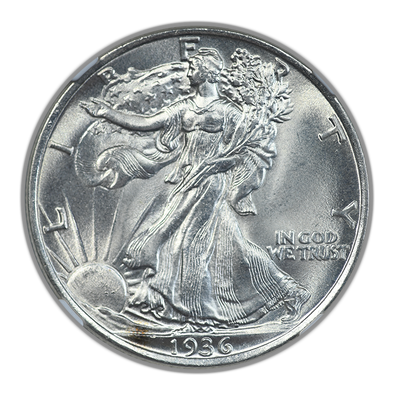 1936 Walking Liberty Half Dollar 50C NGC MS64 CAC