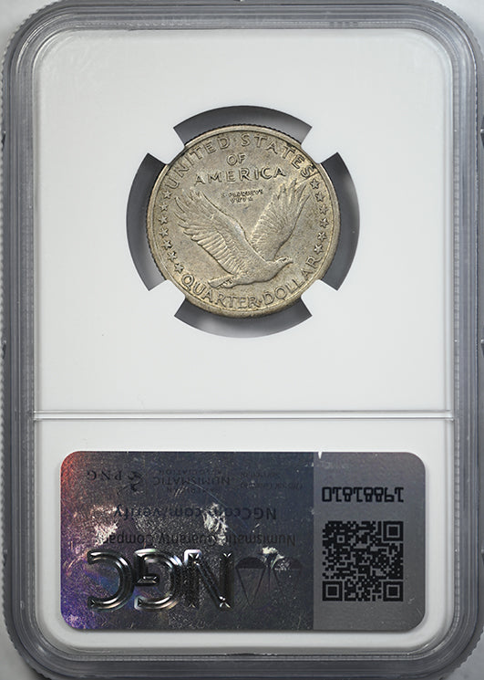 1917-D Type 1 Standing Liberty Quarter 25C NGC AU55