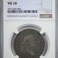 1795 Flowing Hair Half Dollar 50C NGC VG10