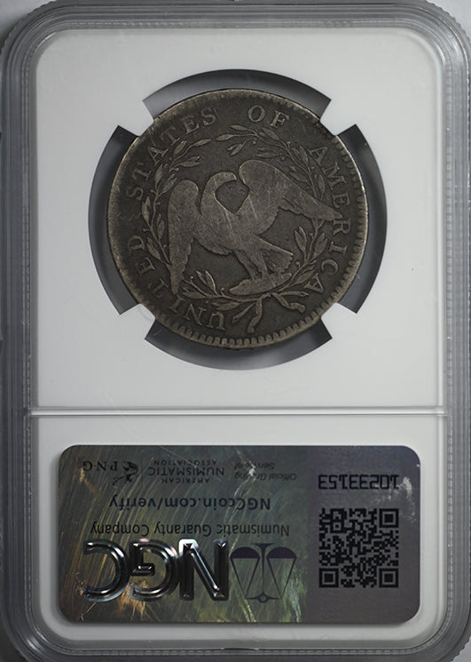 1795 Flowing Hair Half Dollar 50C NGC VG10