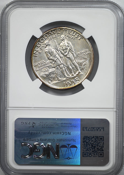 1935 Boone Classic Commemorative Half Dollar 50C NGC MS66 - TONED!