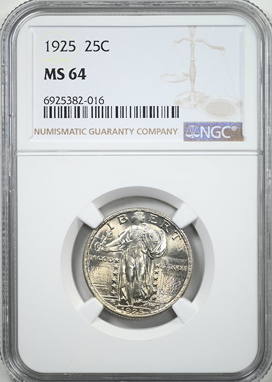 1925 Standing Liberty Quarter 25C NGC MS64