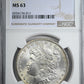 1882-CC Morgan Dollar $1 NGC MS63 - REVERSE TONED!