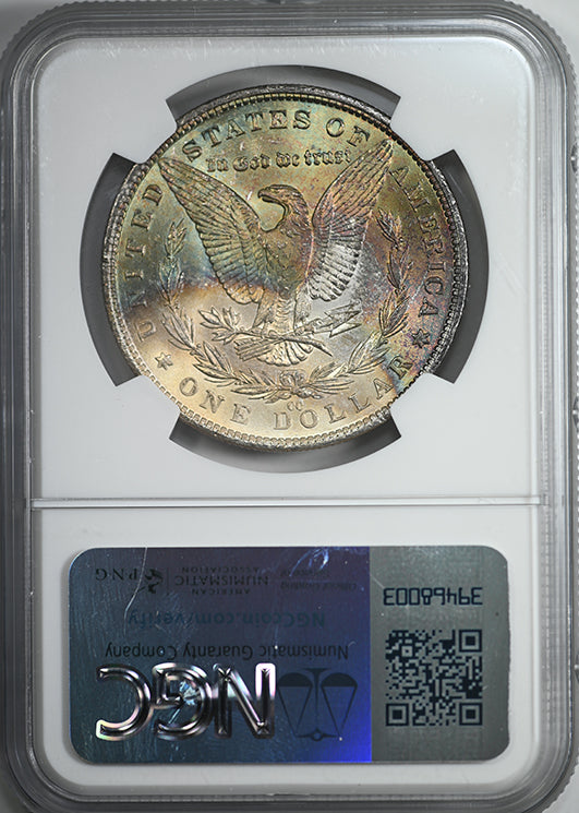 1882-CC Morgan Dollar $1 NGC MS63 - REVERSE TONED!