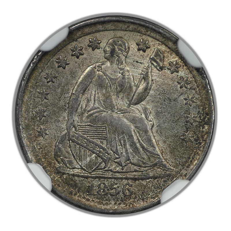 1856 Liberty Seated Half Dime H10C NGC MS64+