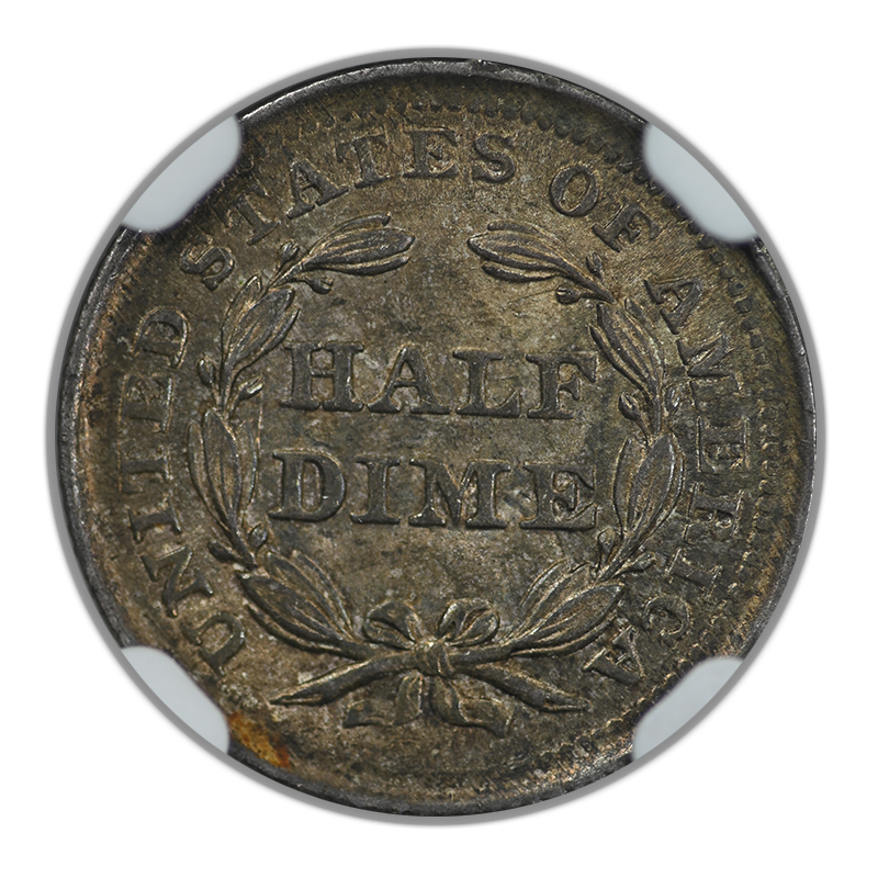 1856 Liberty Seated Half Dime H10C NGC MS64+