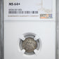 1856 Liberty Seated Half Dime H10C NGC MS64+