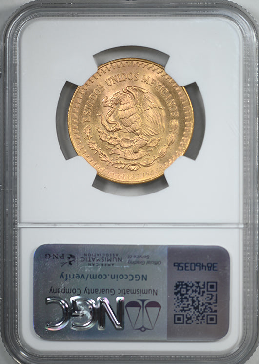 1981 Mo Mexico Gold 1/2 Onza NGC MS68