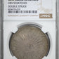 1878 PI MH Mexico 8R Reales NGC Mint Error AU Details Double Struck