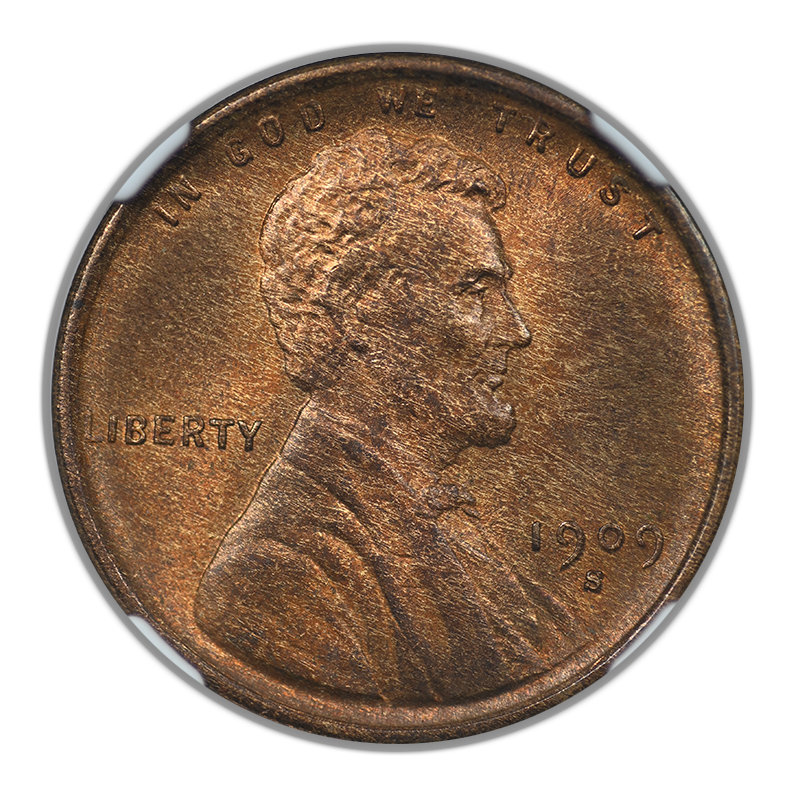 1909-S Lincoln Wheat Cent 1C NGC MS66RB CAC