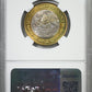 1992 Mo Mexico 10P Nuevo Pesos Estados Unidos Mexicano Bimetallic Ag Center-AI Bronze Ring NGC MS65