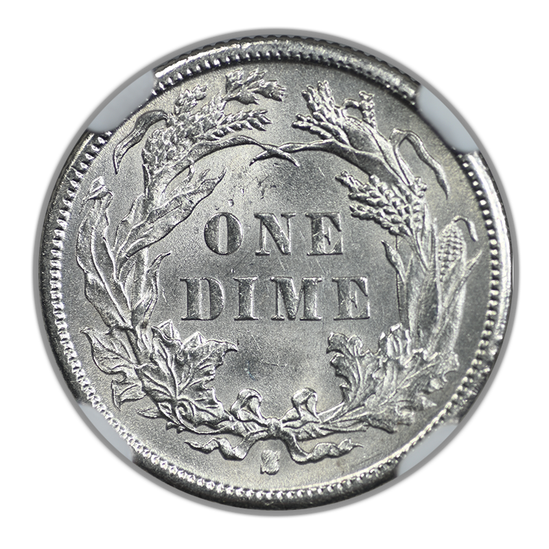 1891-S Liberty Seated Dime 10C NGC MS61
