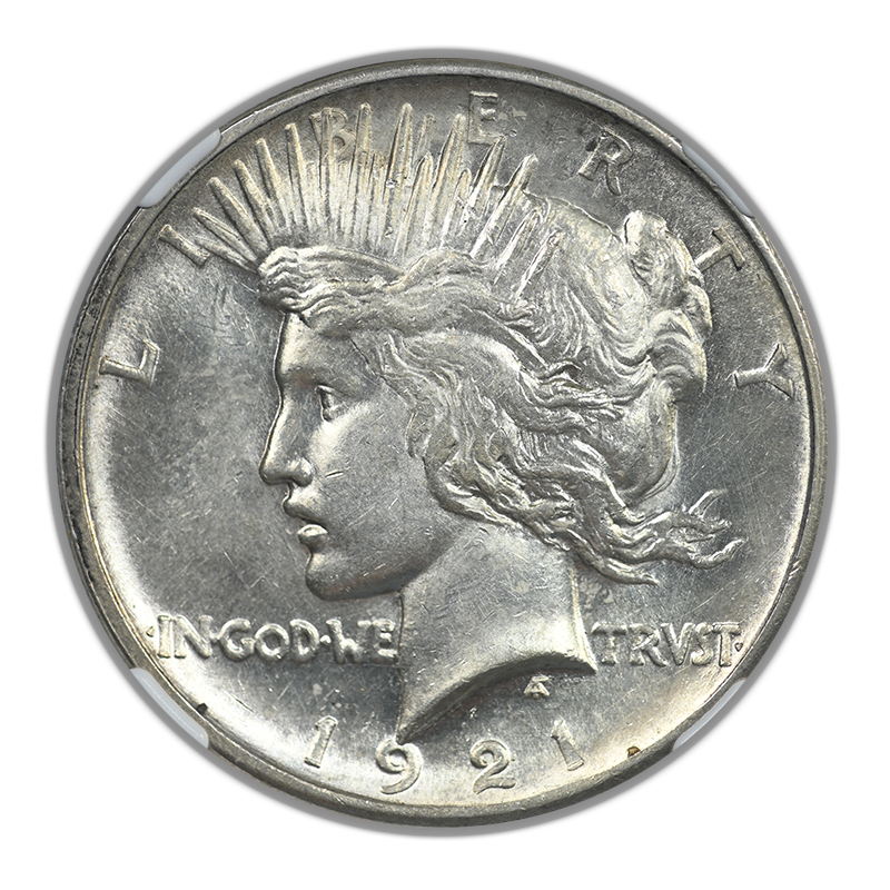 1921 Peace Dollar $1 NGC MS62