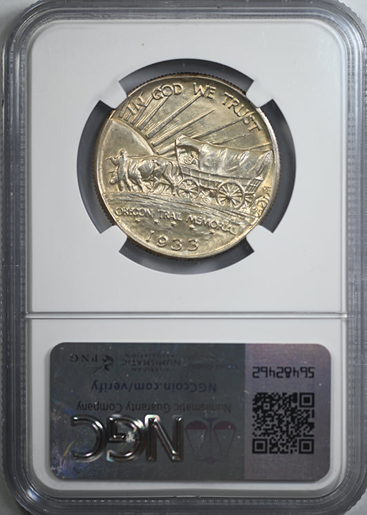 1933-D Oregon Trail Classic Commemorative Half Dollar 50C NGC MS67