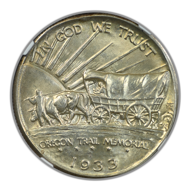 1933-D Oregon Trail Classic Commemorative Half Dollar 50C NGC MS67