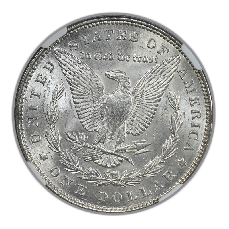1892 Morgan Dollar $1 NGC MS63 Reverse