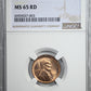 1909-S Lincoln Wheat Cent 1C NGC MS65RD