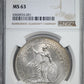 1929B Great Britain Trade Dollar T$1 NGC MS63