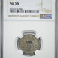 1867 Shield Nickel 5C NGC AU58 - No Rays Obverse Slab