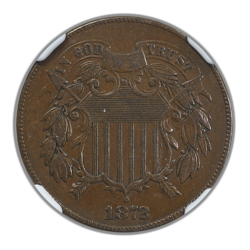 1872 Two Cent Piece 2C NGC VF35BN