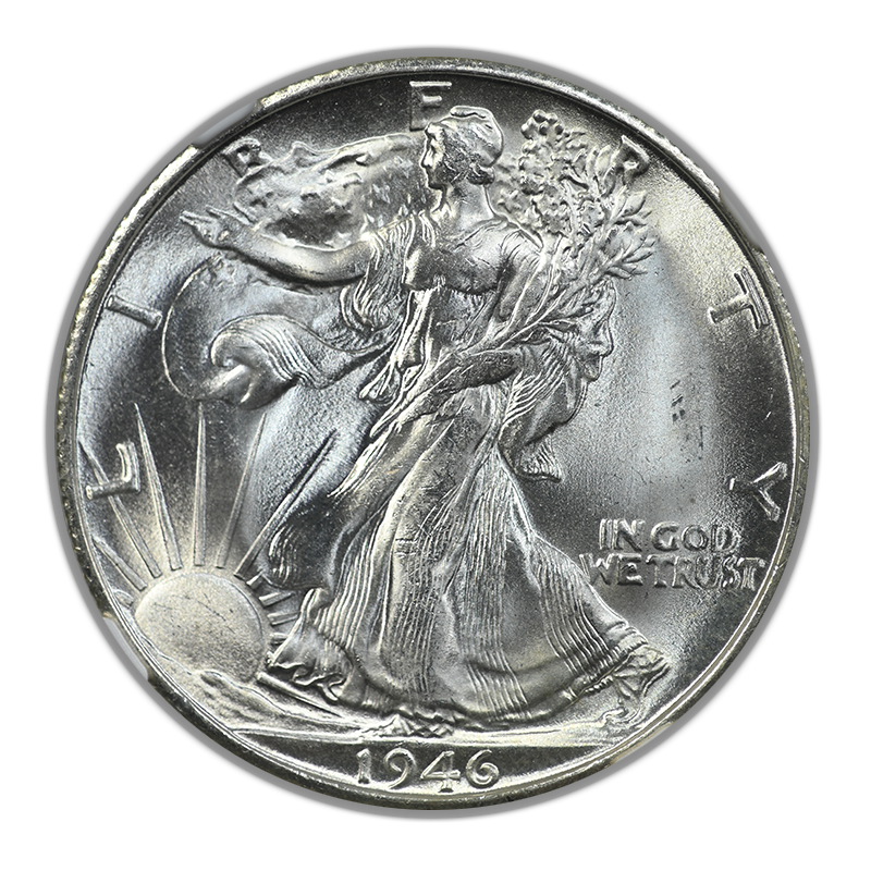 1946-S Walking Liberty Half Dollar 50C NGC MS66