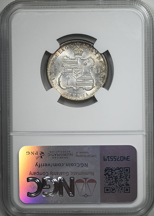 1883 Kingdom of Hawaii Quarter 25C NGC MS63