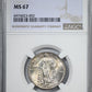1930-S Standing Liberty Quarter 25C NGC MS67