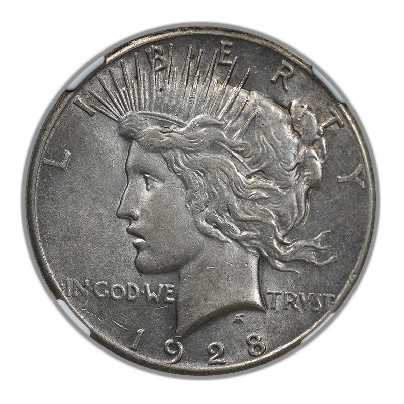 1928 Peace Dollar $1 NGC AU55