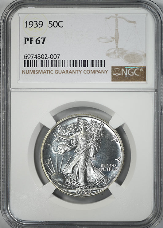1939 Proof Walking Liberty Half Dollar 50C NGC PF67