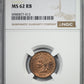 1876 Indian Head Cent 1C NGC MS62RB