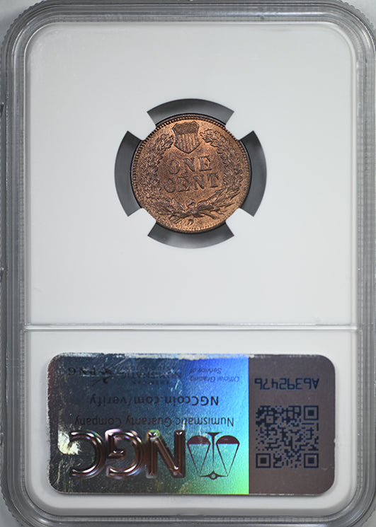 1876 Indian Head Cent 1C NGC MS62RB