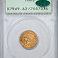1925-D Indian Head Gold Quarter Eagle $2.50 PCGS Rattler MS62 CAC