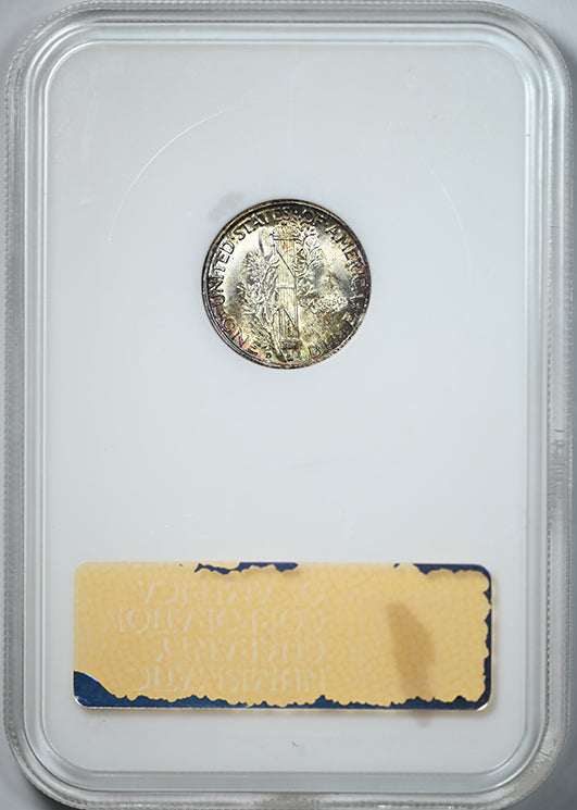 1941-D Mercury Dime 10C NGC Fatty MS66 - TONED!