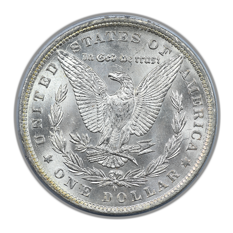 1884-O Morgan Dollar $1 PCGS Rattler MS60 CAC