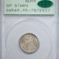 1838 Liberty Seated Dime 10C PCGS Rattler AU55 CAC - Small Stars