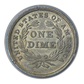 1838 Liberty Seated Dime 10C PCGS Rattler AU55 CAC - Small Stars