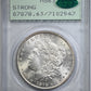 1878 7/8TF Morgan Dollar $1 PCGS Rattler MS63 CAC - Strong