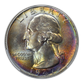 1947 Washington Quarter 25C CAC MS65 - RAINBOW TONED!