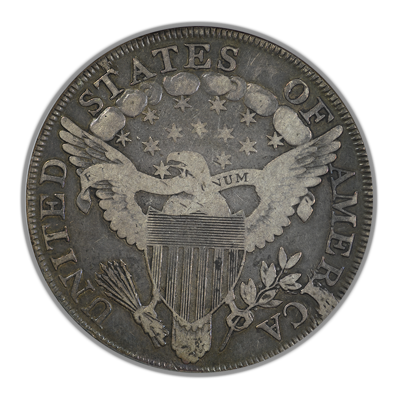 1799/8 Draped Bust Dollar $1 ANACS Soapbox F15 B-1