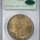 1884-O Morgan Dollar $1 PCGS Rattler MS64 CAC - TONED!