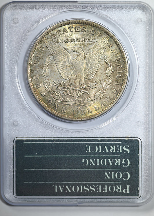 1884-O Morgan Dollar $1 PCGS Rattler MS64 CAC - TONED!