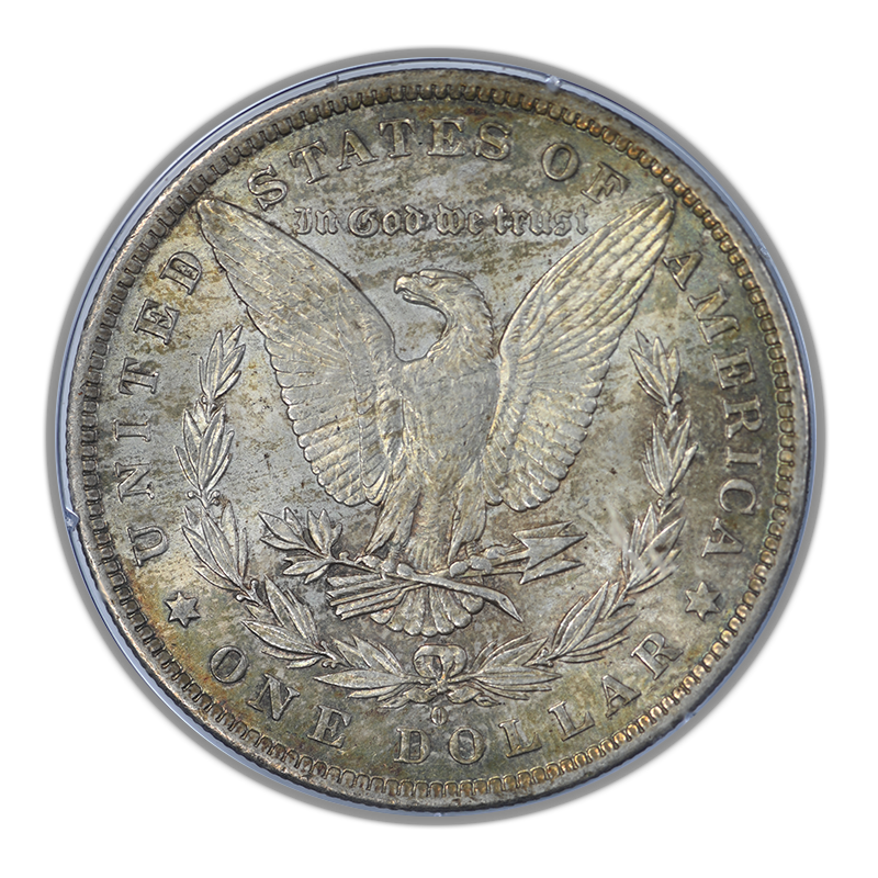 1884-O Morgan Dollar $1 PCGS Rattler MS64 CAC - TONED!