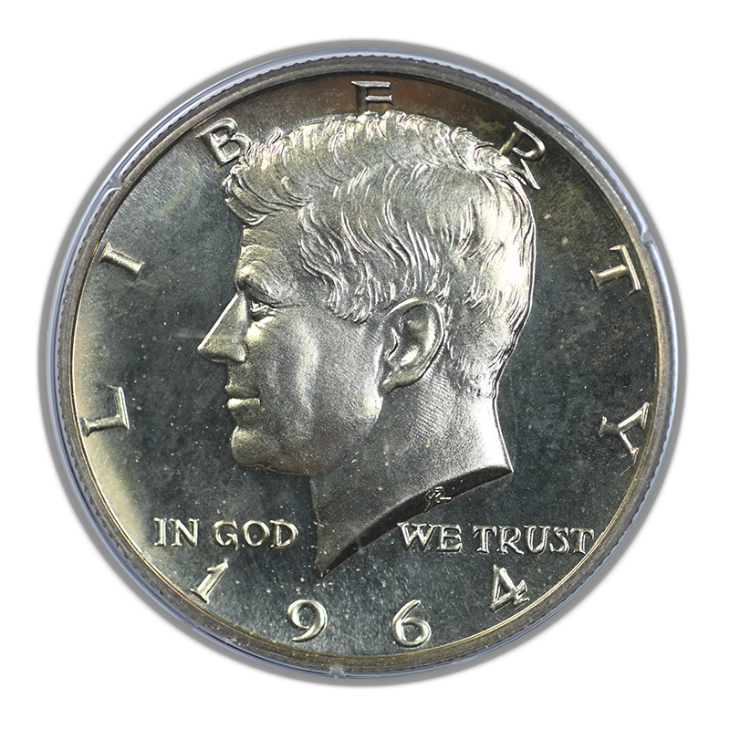 1964 Proof Kennedy Half Dollar 50C PCGS Rattler PR67