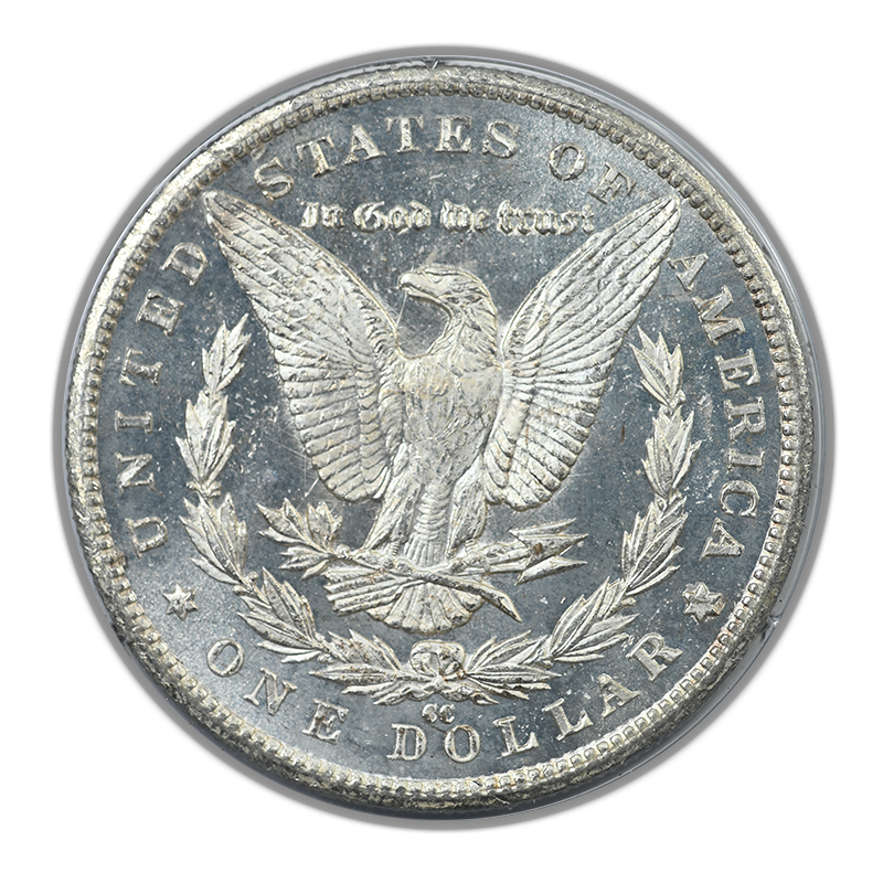 1883-CC Morgan Dollar $1 PCGS Rattler MS63DMPL - Deep Mirror Prooflike